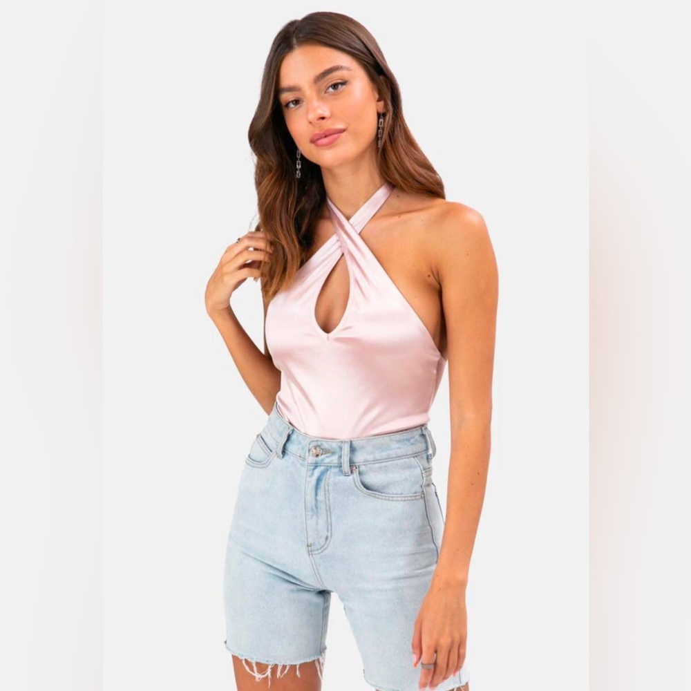 Aroma Jade Halter Bodysuit